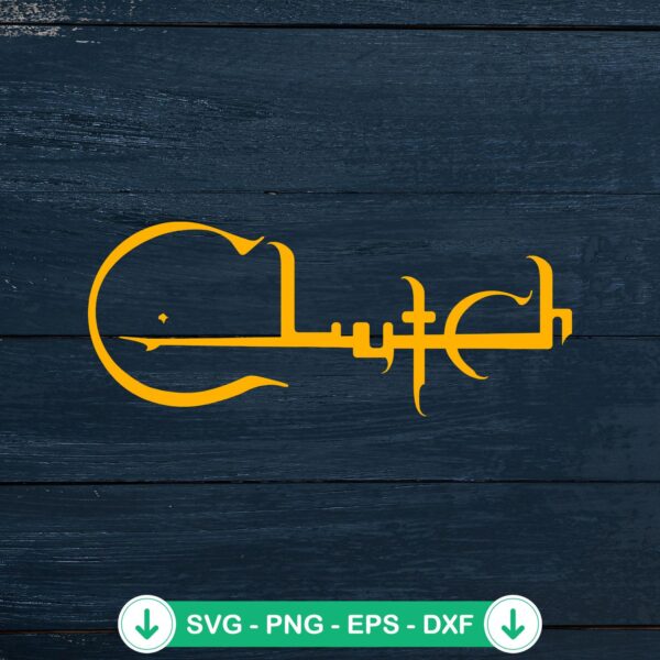 Clutch Rock Band Logo SVG file for Cricut cutting machine