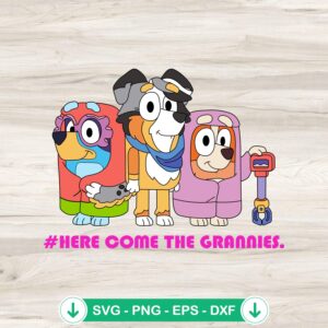 Here Come The Grannies SVG file for Cricut cutting projects