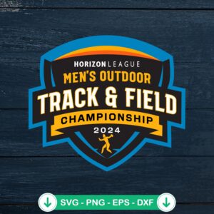 Horizon League 2024 Men's Outdoor SVG file for Cricut