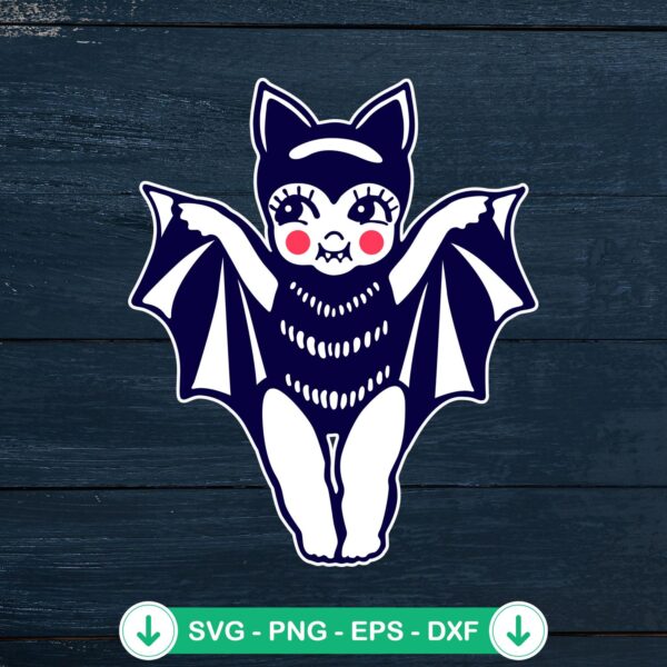 Bat Baby Kewpie Vampire Bat SVG file for Cricut cutting machines