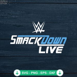 SmackDown Live WWE Retro svg file for cricut cutting machine