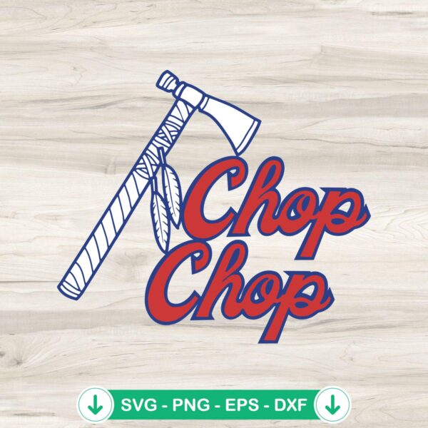 Chop Chop Braves MLB Team SVG file for Cricut cutting file