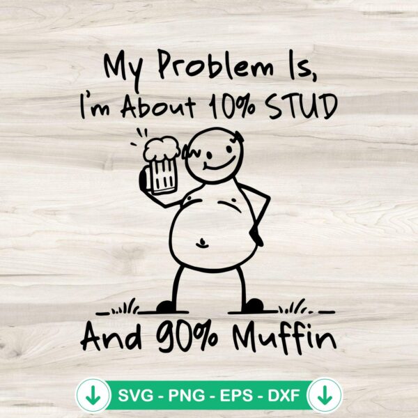 My Problem Is SVG and muffin design - cutting file for Cricut