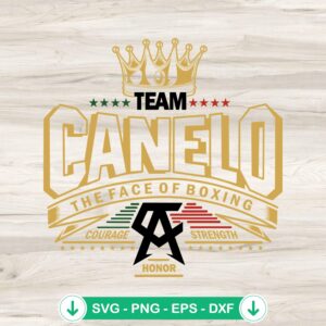Team Canelo boxing SVG file, cricut SVG cutting file