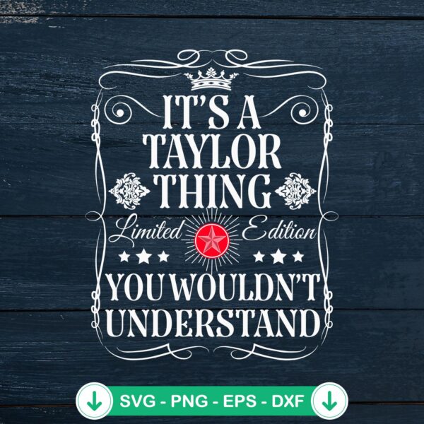 Vintage It's A Taylor Thing SVG file for cutting machines