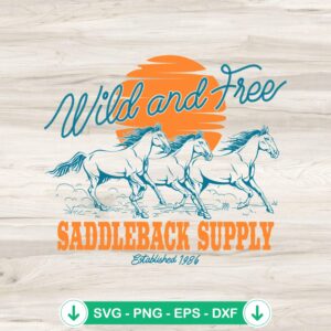 Saddleback Supply Established 1986 logo SVG file for Cricut