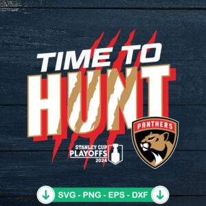 Florida Panthers Time To Hunt SVG file for Cricut cutting machine