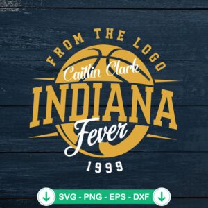 Caitlin Clark Indiana Fever 1999 svg file for cricut cutting