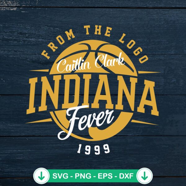 Caitlin Clark Indiana Fever 1999 svg file for cricut cutting