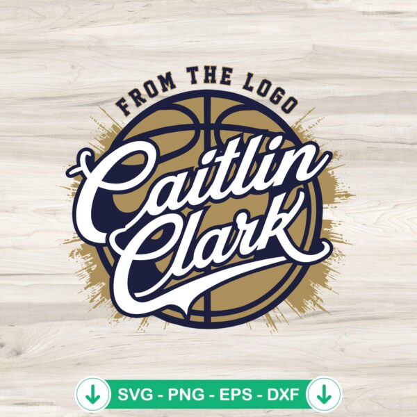 Retro Caitlin Clark SVG file, Iowa Hawkeyes Basketball cricut svg