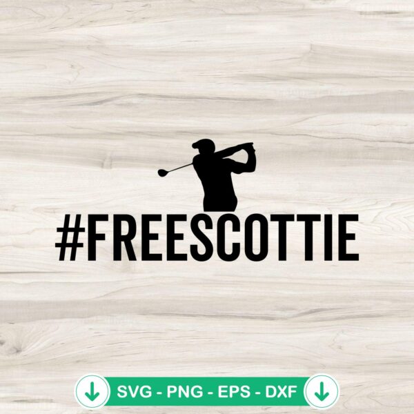 Scottie Scheffler golfer SVG file cut file for Cricut