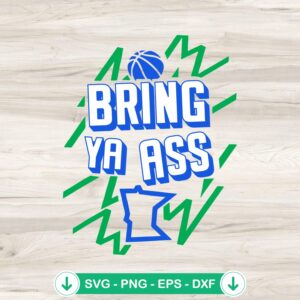 Bring Ya Ass Charles Barkley SVG file for Cricut cutting