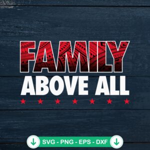 Roman Reigns Family Above All SVG file for cutting machines