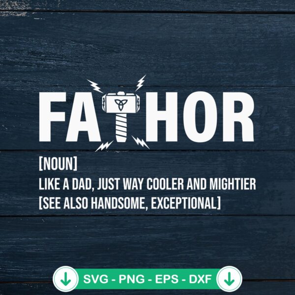 Fathor SVG file - Father's Day gift cutting file