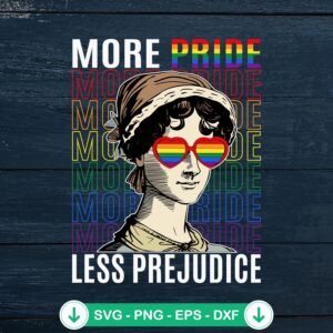 More Pride Less Prejudice SVG file for Cricut cutting machine