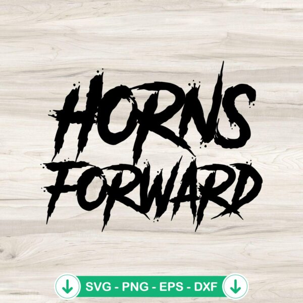 Horns Forward Brahmas SVG file for Cricut cutting machine