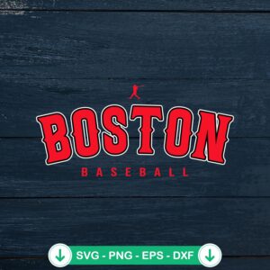 Boston City Baseball retro vintage SVG file for Cricut