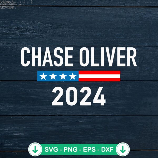 Chase Oliver 2024 SVG file, Libertarian Party cricut svg, cutting file