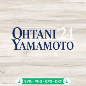 Ohtani Yamamoto 2024 SVG file for Cricut