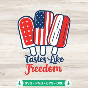 US Flag Popsicle SVG file, cutting file for Independence Day