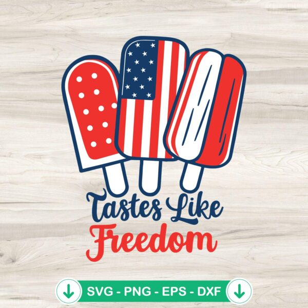 US Flag Popsicle SVG file, cutting file for Independence Day