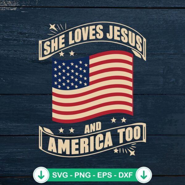 Independence Day Christian Vintage SVG file for Cricut
