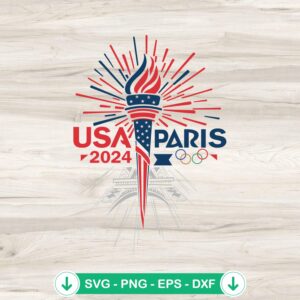 USA Summer Olympics 2024 svg file for cricut cutting machine