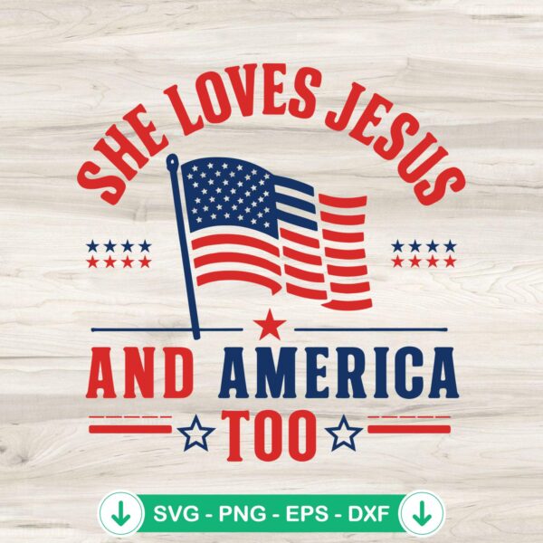 Christian US Flag SVG file for Cricut and DIY projects