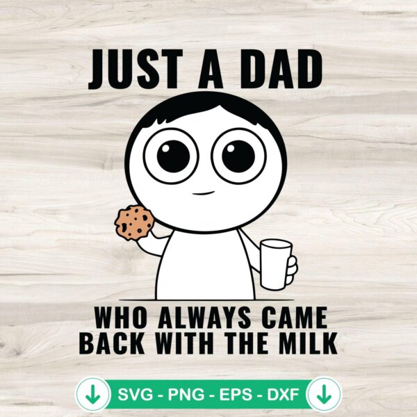 Cute Father’s Day Just A Dad SVG file for cutting machines