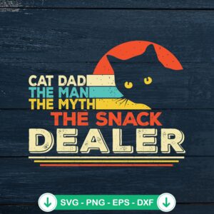 mockup-218611.jpg Cat Dad The Man The Myth svg file for Cricut cutting file