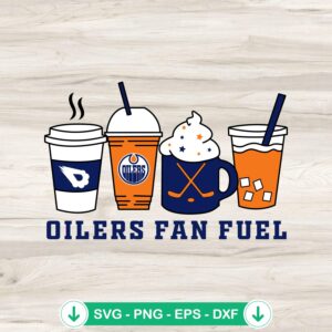 Edmonton Oilers Fan Fuel svg file for Cricut cutting machine
