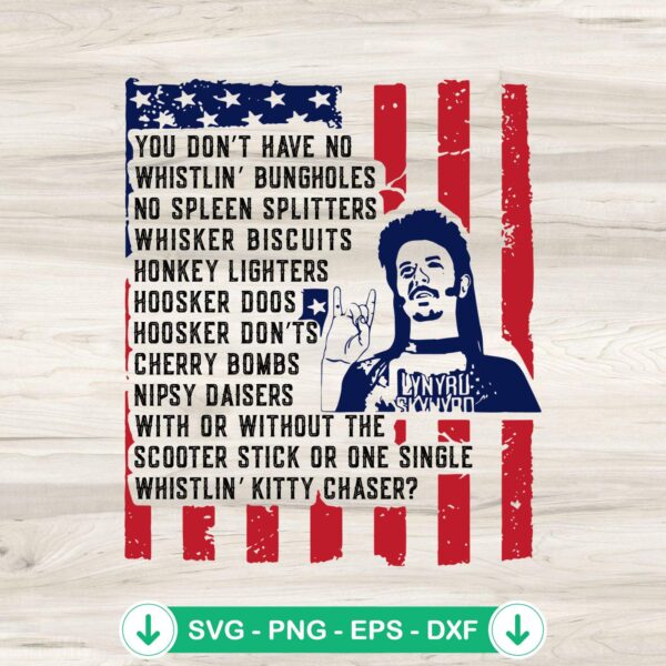 Joe Dirt 4th Of July SVG file for Cricut cutting machine