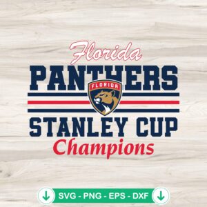 Florida Panthers Stanley Cup Champions 2024 SVG file for Cricut