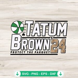 Boston Celtics Tatum Brown 2024 SVG file for Cricut and DIY crafts