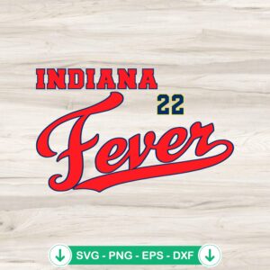 Indiana Fever 22 Retro SVG file for basketball - cricut svg cut file