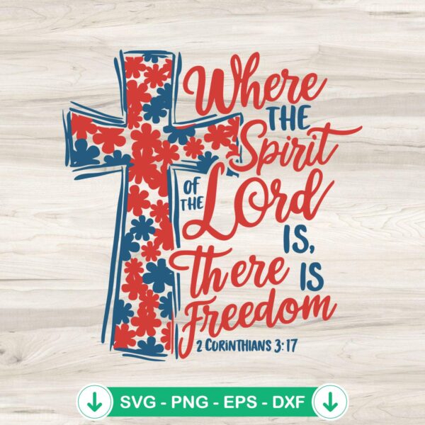 Where The Spirit Of The Lord SVG file for cricut cutting machine