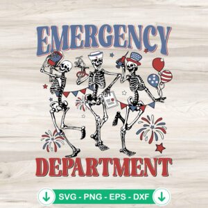 Emergency Department 4th Of July SVG file, cricut svg, cutting file