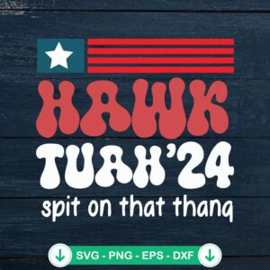 Retro Groovy Hawk Tuah ’24 svg file for Cricut cutting machine