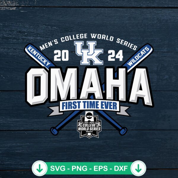 Kentucky Wildcats 2024 SVG file - men's college world series cutting file