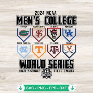 2024 NCAA Men's College World Series SVG file for Cricut cutting