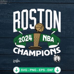 Boston Celtics 2024 NBA Champions logo svg file for cutting