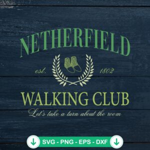 Netherfield Walking Club Est. 1802 SVG file for cutting machines