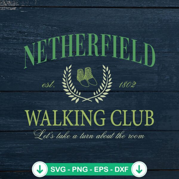 Netherfield Walking Club Est. 1802 SVG file for cutting machines