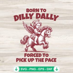 Angel Riding Pony SVG file for Cricut cutting machine
