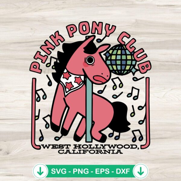 Chappell Roan Pink Pony Club SVG file for cricut and cutting machine