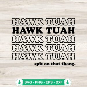 Retro Viral Tiktok Hawk Tuah SVG file for cutting machines