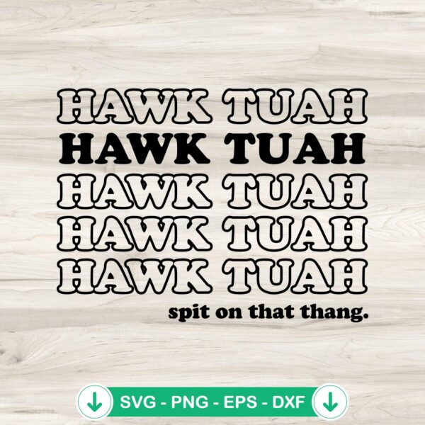 Retro Viral Tiktok Hawk Tuah SVG file for cutting machines