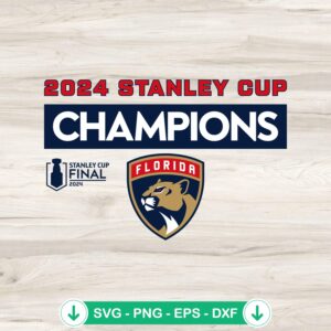 2024 Stanley Cup Champions SVG file, cricut svg for Florida Panthers