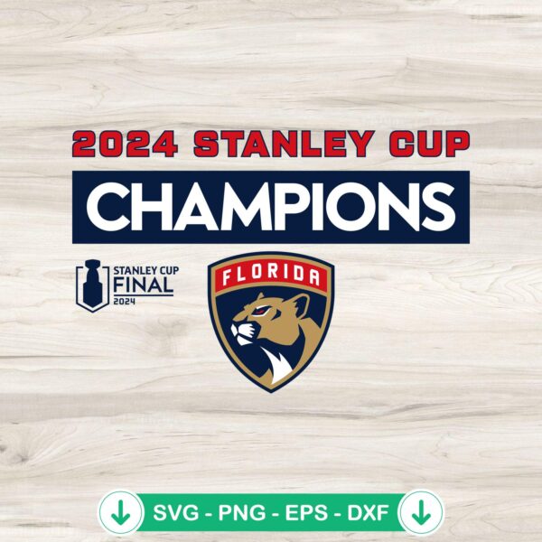 2024 Stanley Cup Champions SVG file, cricut svg for Florida Panthers