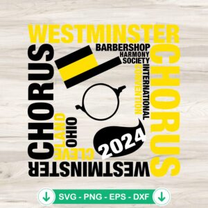 Cleveland Westminster Chorus svg file for cricut cutting projects